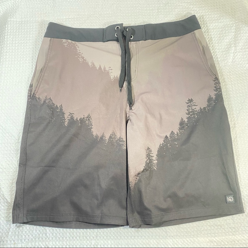 TENTREE 10 Forest Trees Water Sports Board Swim Shorts Mens Size 34